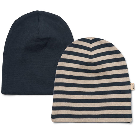 Wheat Navy Stripe 2 Hat Soft Aidan