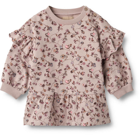 Wheat Dry Rose Flower Vine Sweat Dress Annika