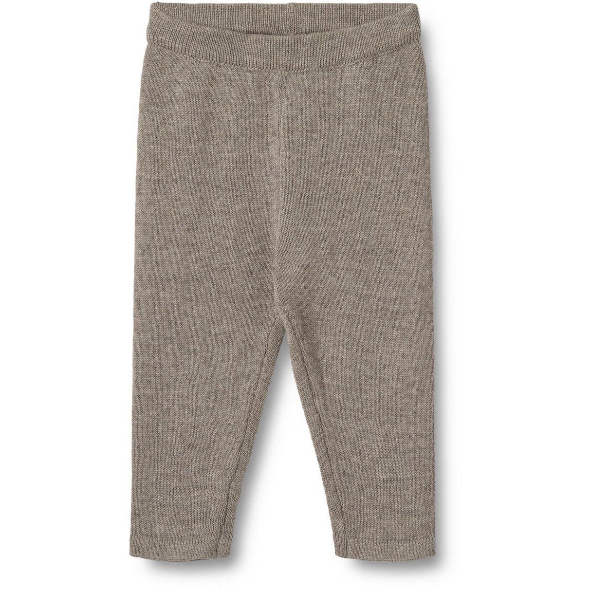 Wheat Warm Grey Melange Knit Trousers Neel