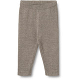 Wheat Warm Grey Melange Knit Trousers Neel