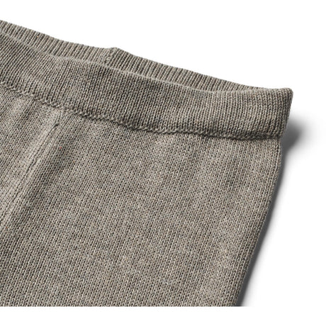 Wheat Warm Grey Melange Knit Trousers Neel