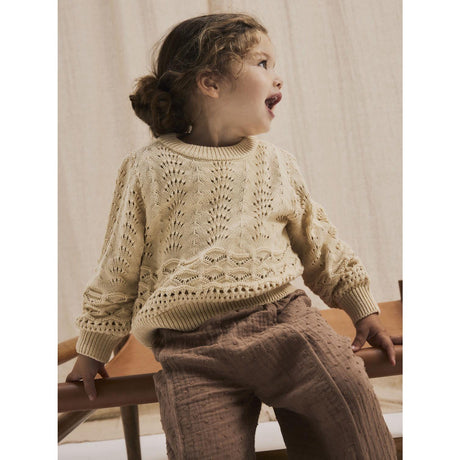 Lil'Atelier Bleached Sand Lale Knit Blouse 2