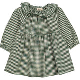 MarMar Cotton Seersucker Green Check Dawson Dress