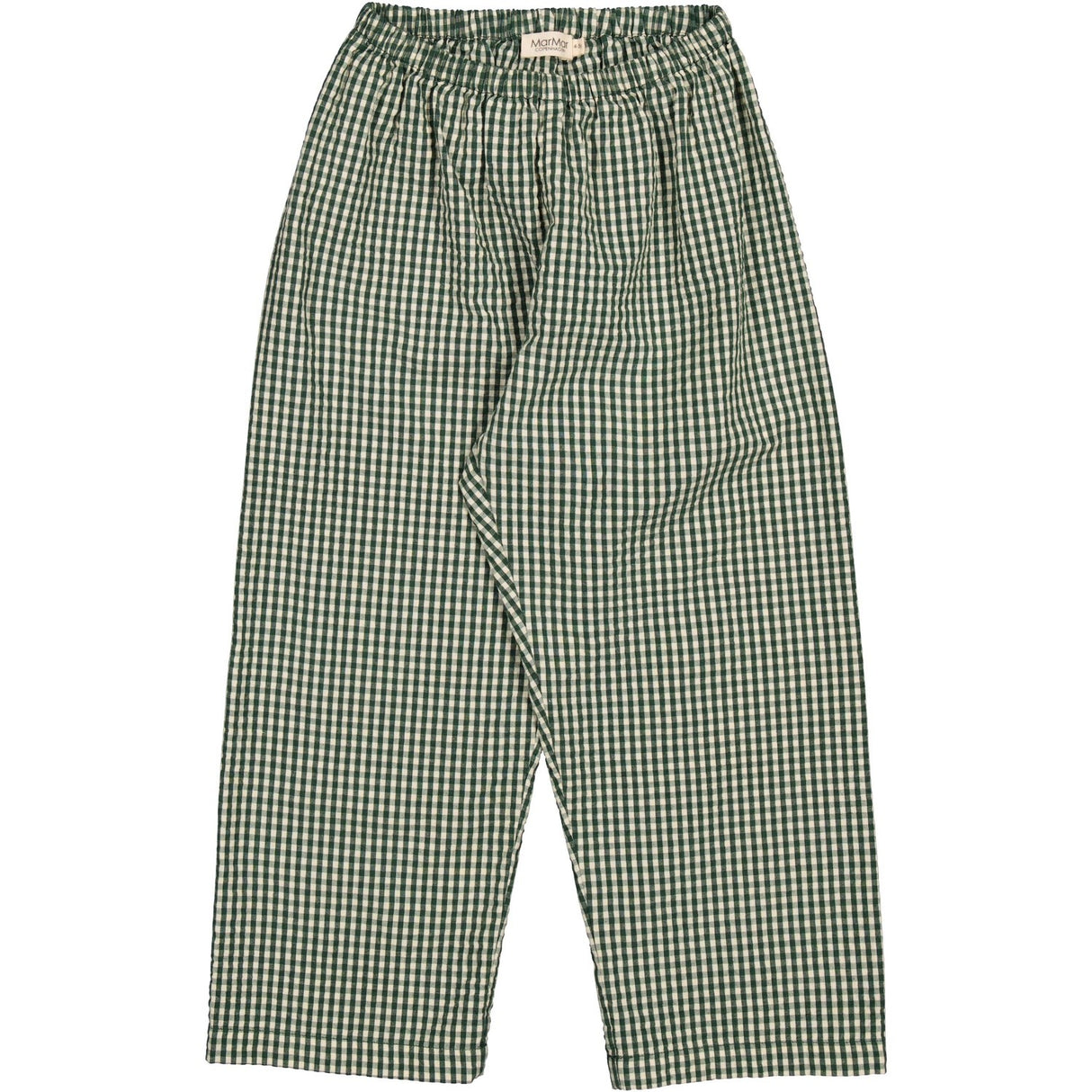 MarMar Cotton Seersucker Green Check Pajama Set