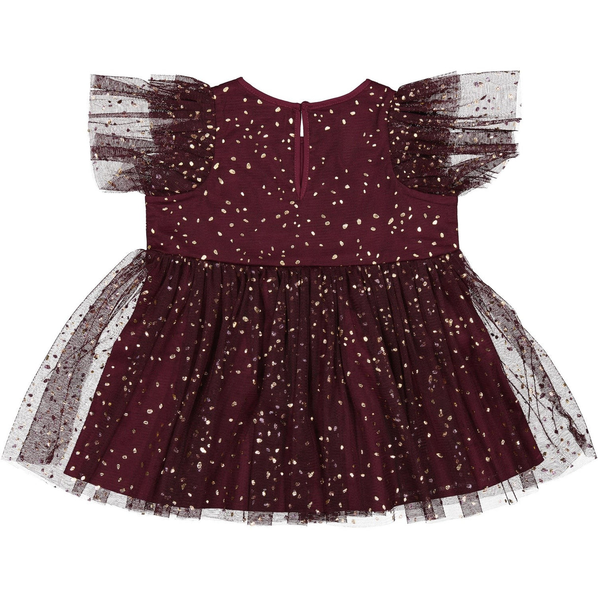 MarMar Ballerina Dotty Deep Mulberry Deandra Dress