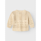 Lil'Atelier Bleached Sand Lale Knit Cardigan 3