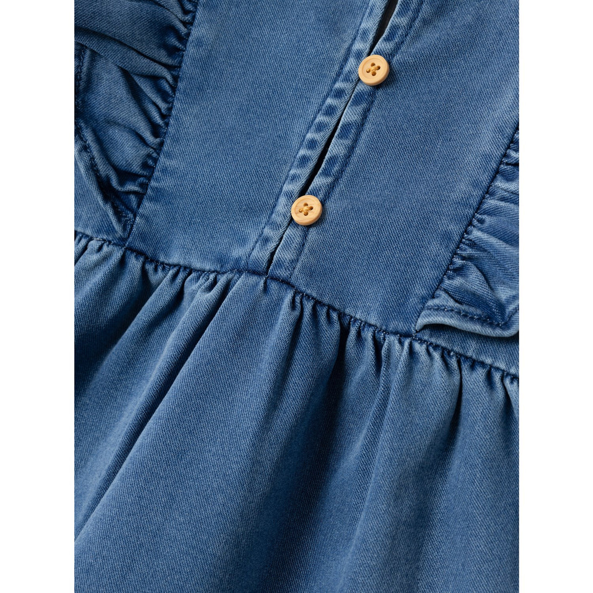 Name It Medium Blue Denim Lotus Denim Dress 4