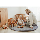 Play&Go Organic Grid Blue 2-in-1 Playmat 2