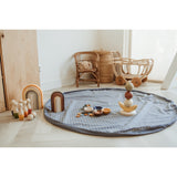 Play&Go Organic Grid Blue 2-in-1 Playmat 6