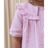 Fliink Cloud Dancer Pink Stripe Ciao Stripe SS Shirt 3