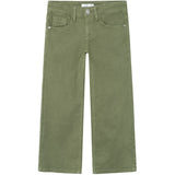 Name It Deep Lichen Green Rose Wide Twill Pants Noos