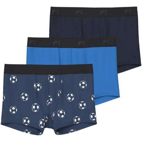 Name It Dark Denim Boxer 3-pack Dark Denim Football Noos