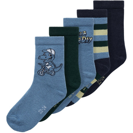 Name It Coronet Blue Vagn 5-pack Socks