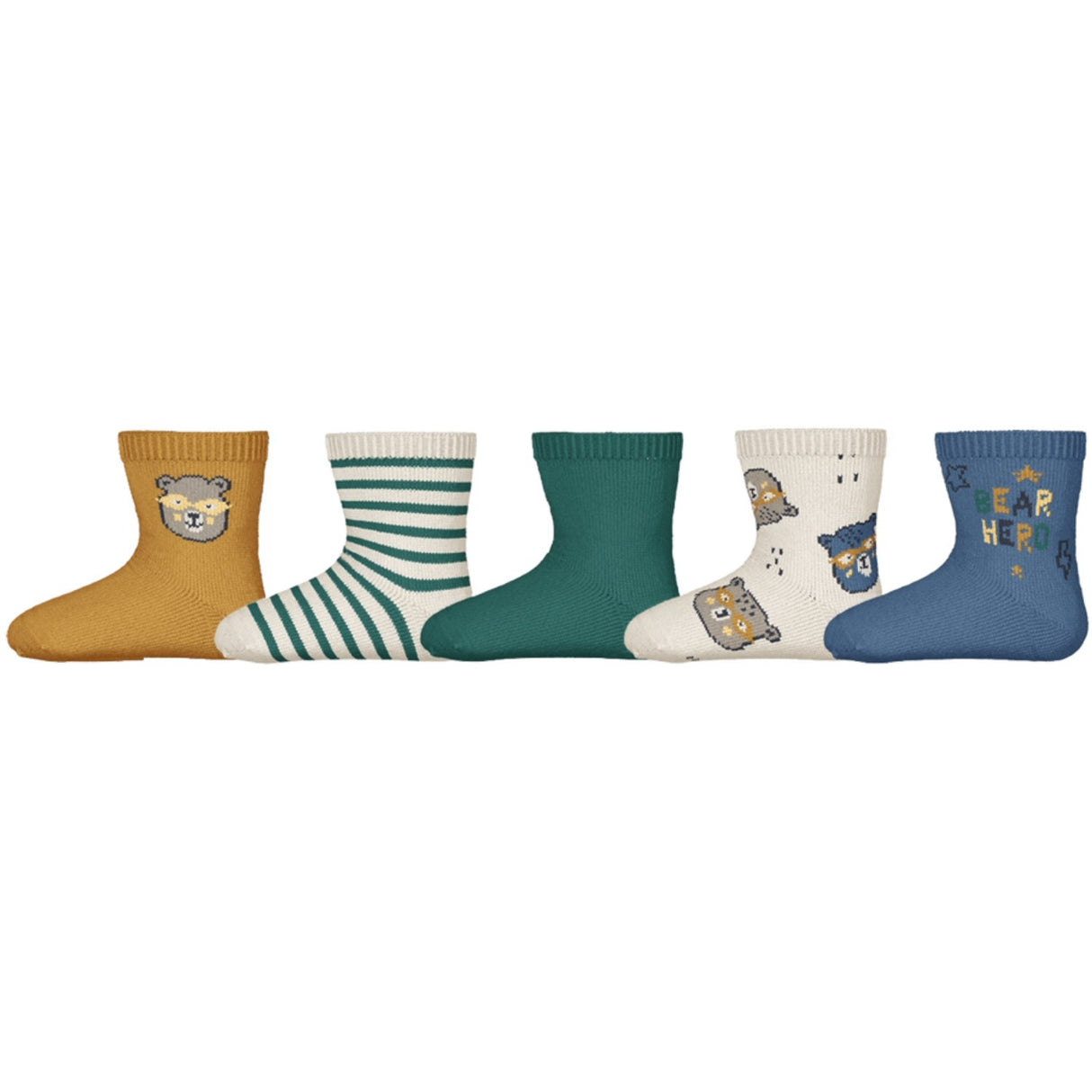 Name It Coronet Blue Vulle 5-pack Socks