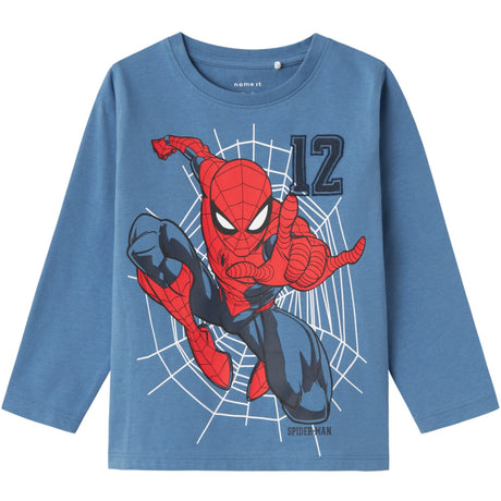 Name It Coronet Blue Jaris Spiderman Blouse