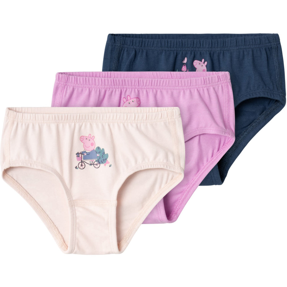 Name It Pastel Lavender Jari Peppa Pig 3-pack Briefs