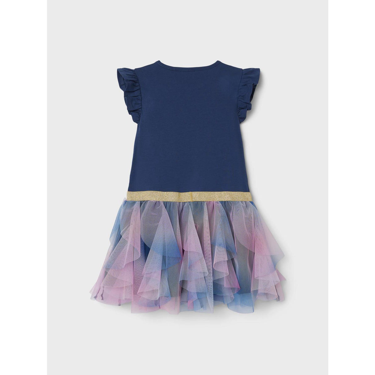 Name It Dark Denim Jesina Frozen Tulle Dress 3