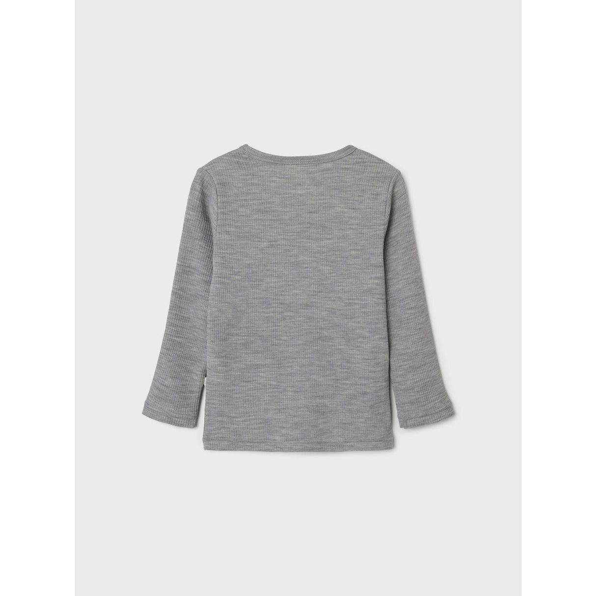 Lil'Atelier Grey Melange Fable Wool Blouse