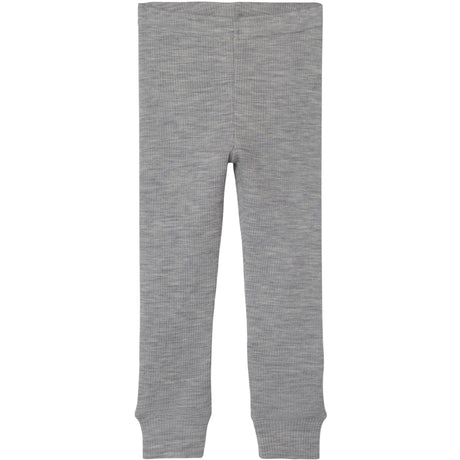 Lil'Atelier Grey Melange Fable Wool Legging