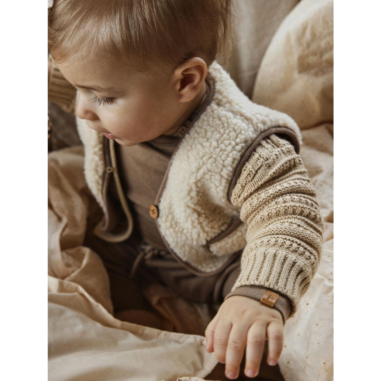 Lil'Atelier Birch Jono Sherpa Vest 2