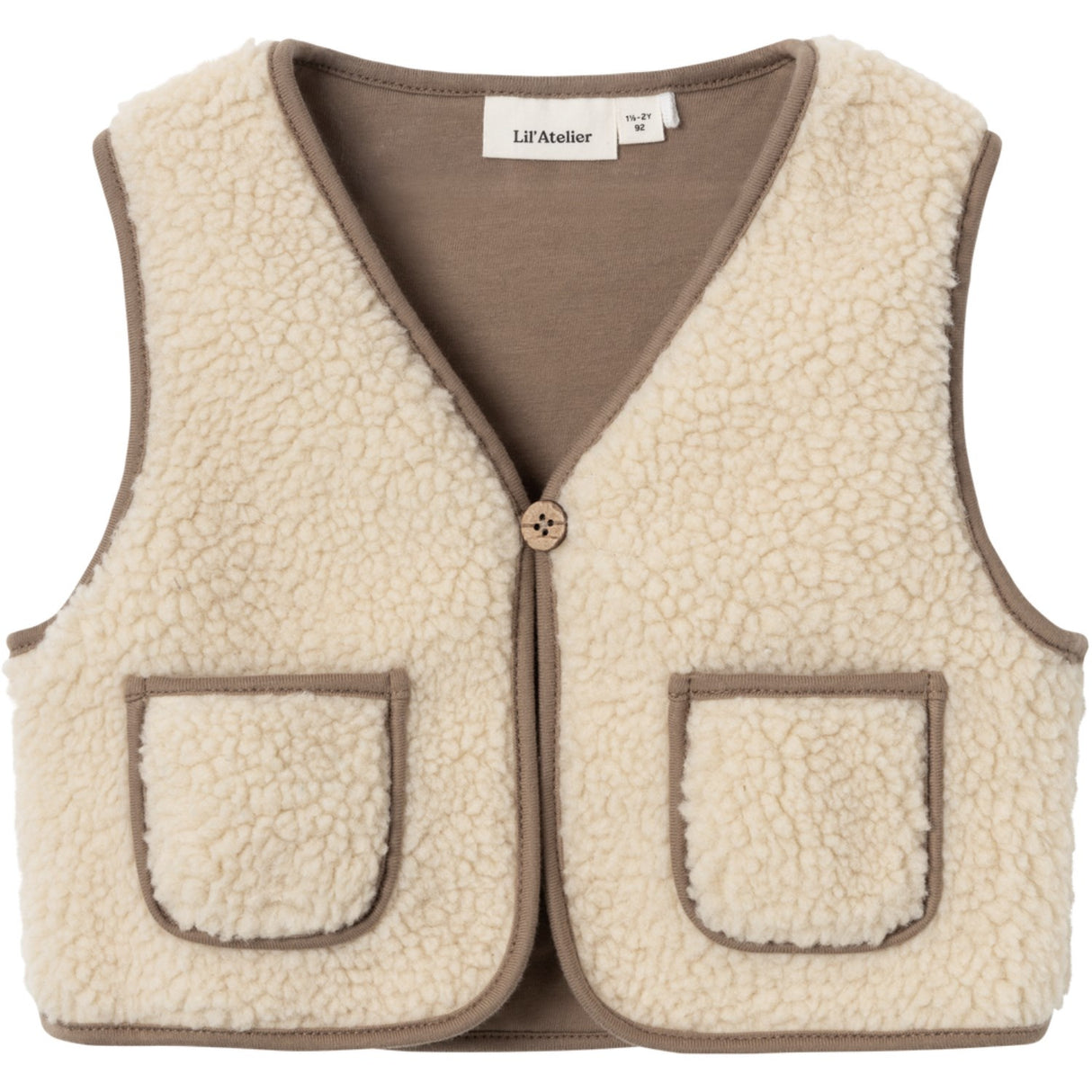 Lil'Atelier Birch Jono Sherpa Vest