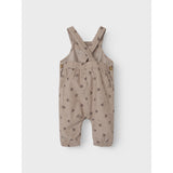 Lil'Atelier Gray Morn Floral Nola Floral Corduroy Overall 4