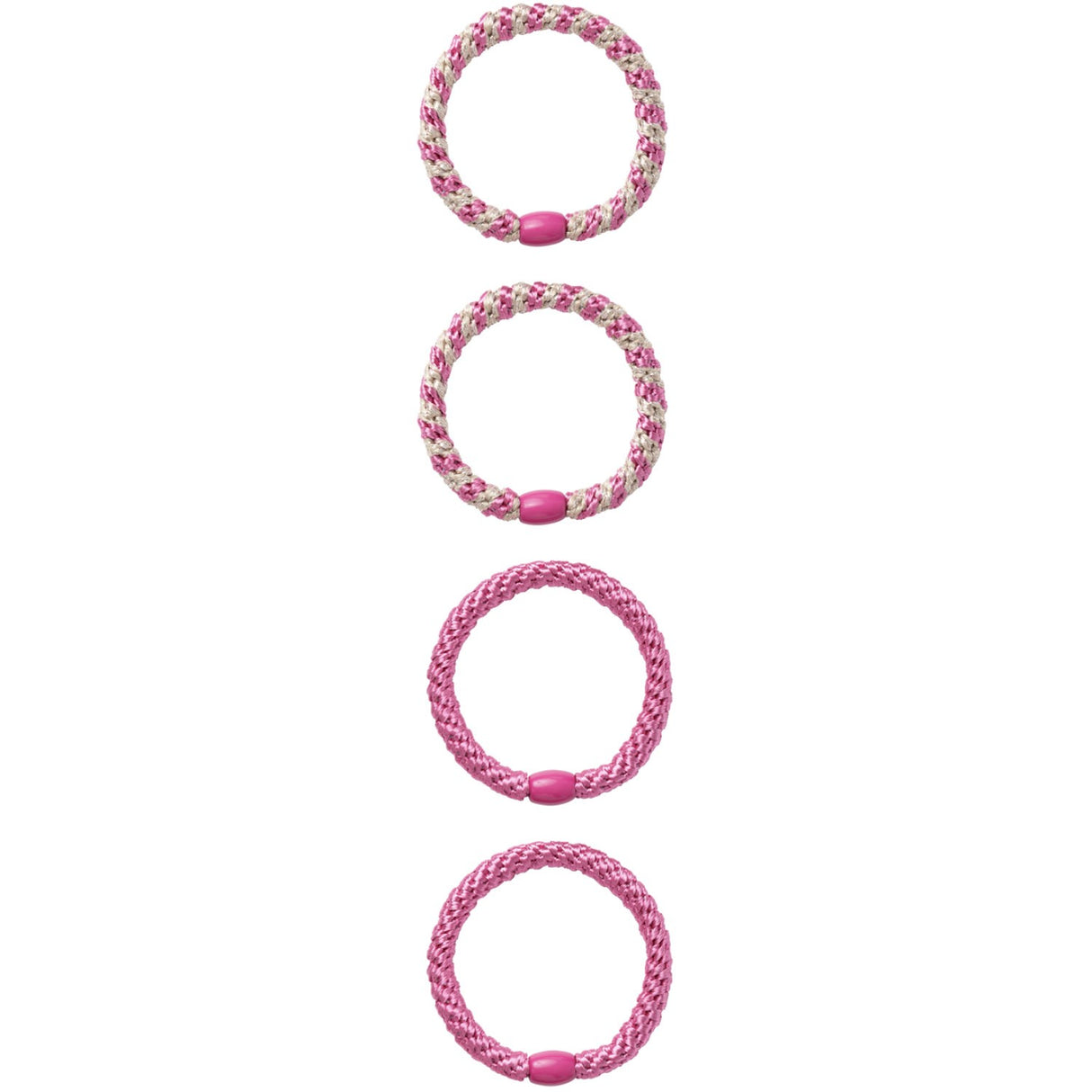 Name It Phlox Pink With Glitter Arise 4-Pack Hair Elastic