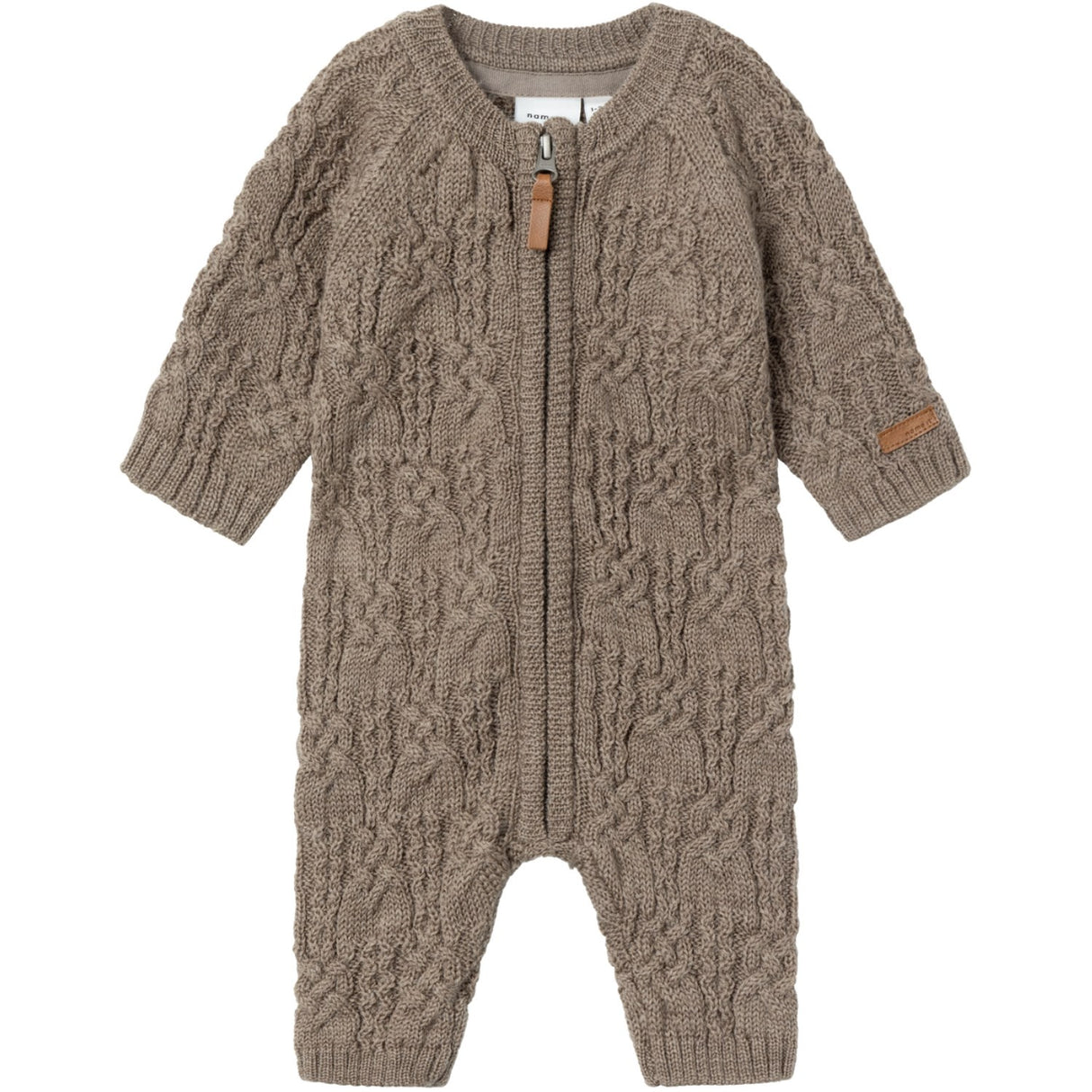 Name It Walnut Wrilla Wool Knit Suit