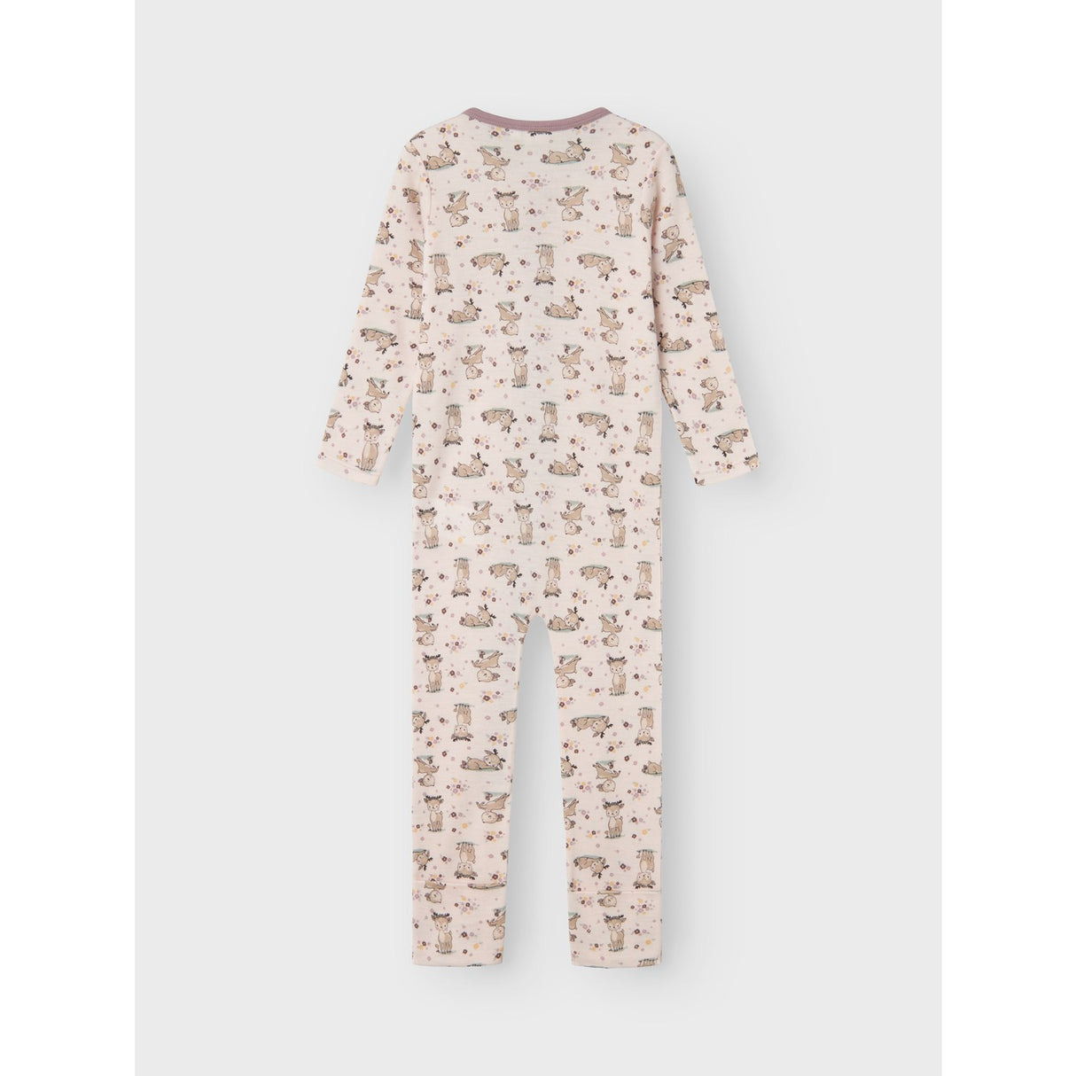 Name It Lilac Ash AOP Willit Wool Onesie