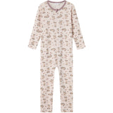 Name It Lilac Ash AOP Willit Wool Onesie