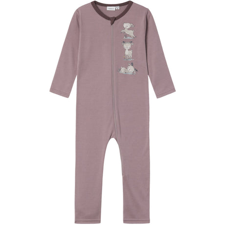 Name It Purple Dove Willit Wool Onesie