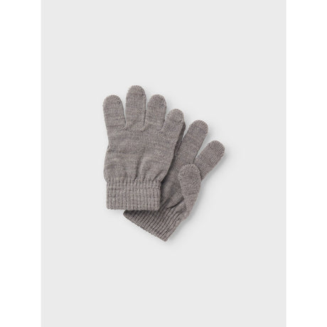 Name It Grey Melange Wholla Wool Gloves