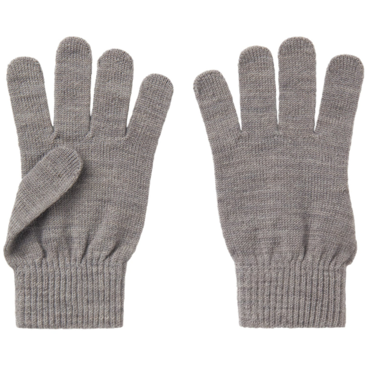 Name It Grey Melange Wholla Wool Blend Gloves