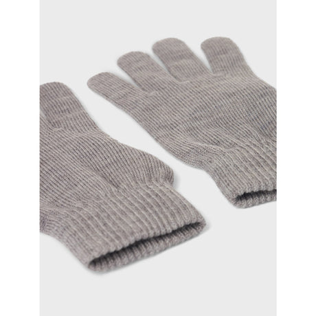 Name It Grey Melange Wholla Wool Blend Gloves