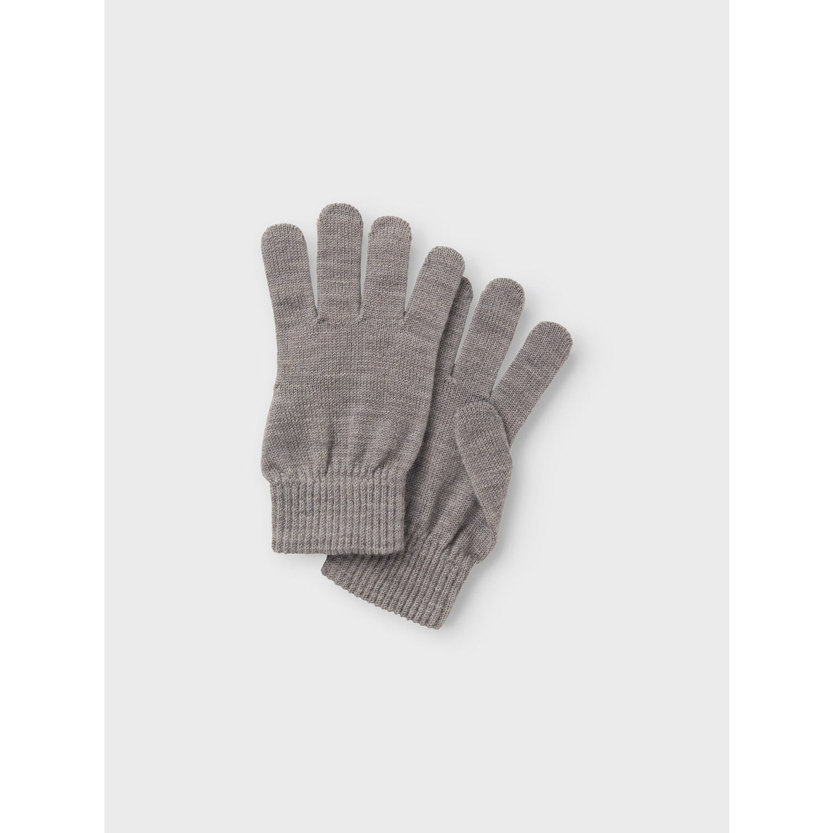 Name It Grey Melange Wholla Wool Blend Gloves