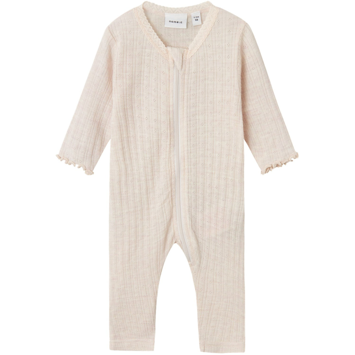 Name It Lilac Ash Wossa Wool/Silk Rib Nightsuit