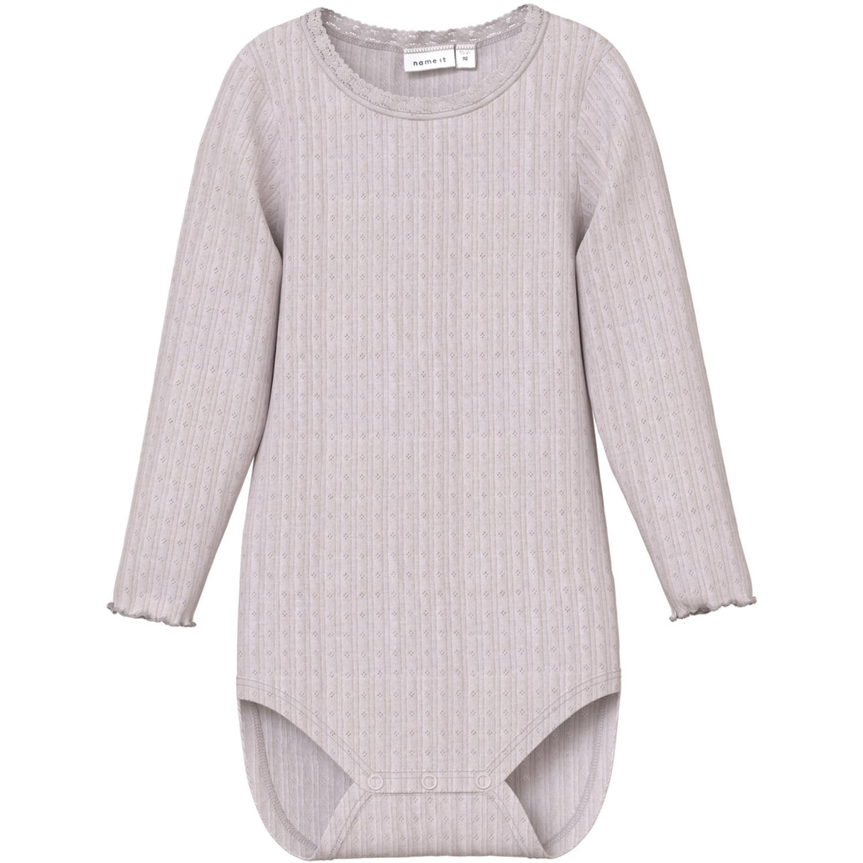 Name It Lilac Ash Wossa Wool/Silk Rib Body