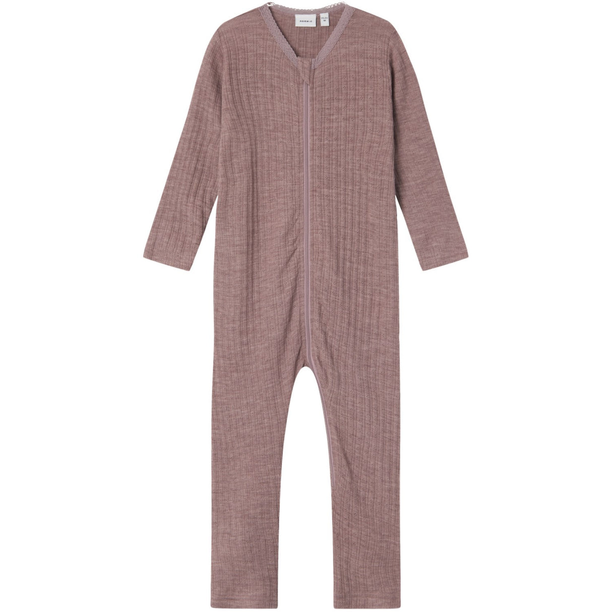 Name It Purple Dove Wossa Wool/Silk Rib Nightsuit