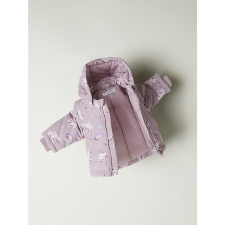 Name It Mauve Shadows Unicorn Maxi Jacket AOP