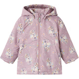 Name It Mauve Shadows Unicorn Maxi Jacket AOP