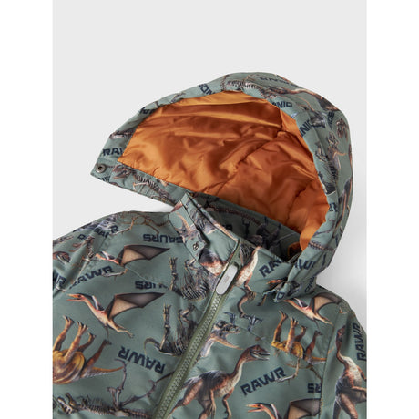 Name It Agave Green Rawr Dino Max Jacket AOP