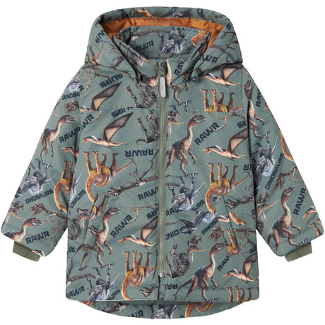 Name It Agave Green Rawr Dino Max Jacket AOP