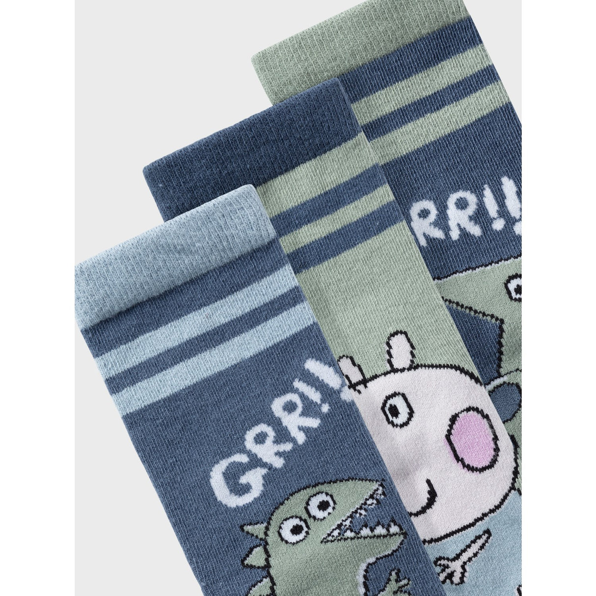 Name It Bering Sea 2X Bering Sea + 1X Lily Pad Adinis Peppa Pig 3-Pack Socks