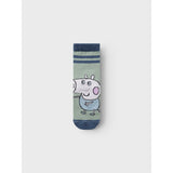 Name It Bering Sea 2X Bering Sea + 1X Lily Pad Adinis Peppa Pig 3-Pack Socks