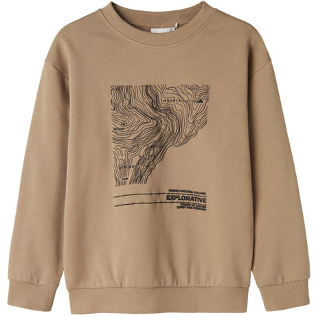 Name It Weathered Teak Nefiks Crewneck