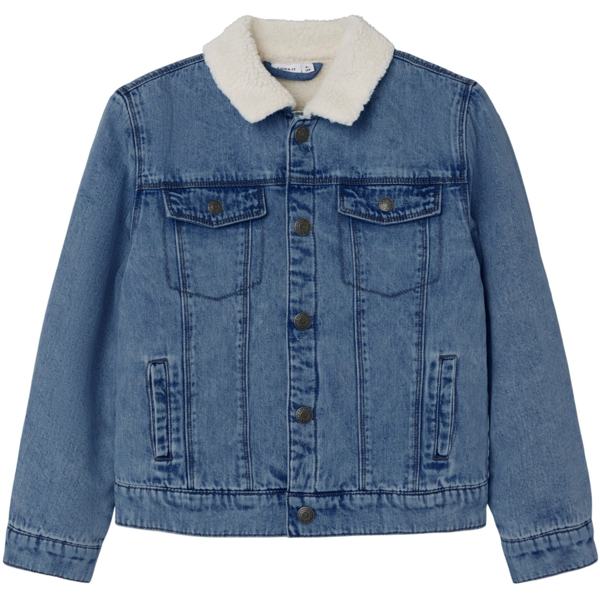 Name It Medium Blue Denim Jack Teddy Denim Jacket