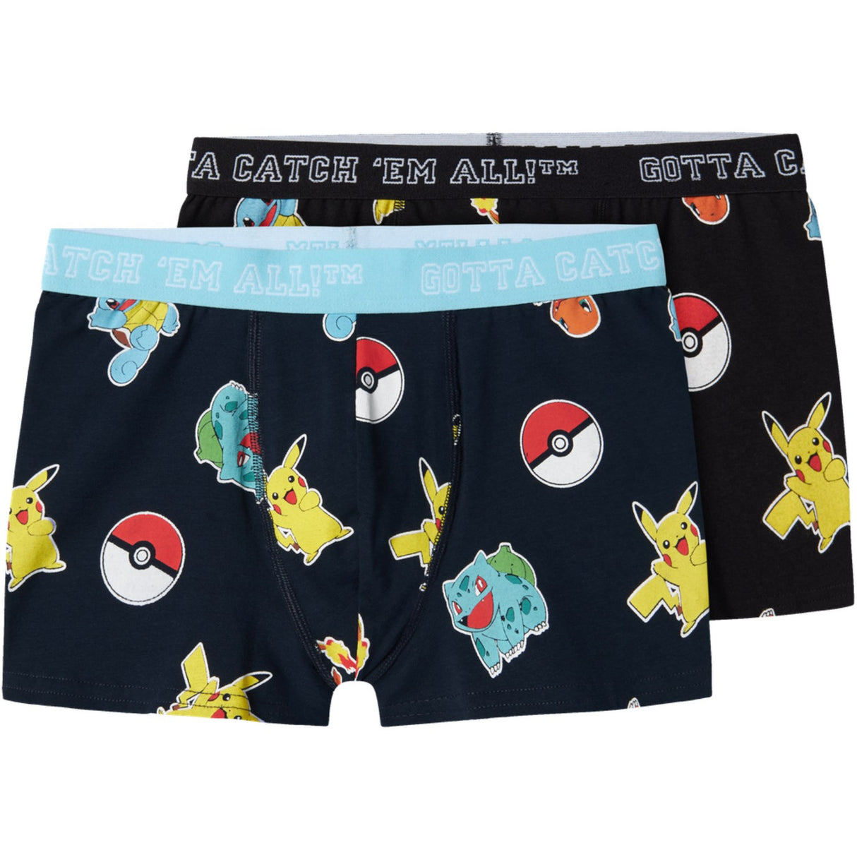 Name It Black Asgar Pokemon Boxer Shorts 2-Pack Noos