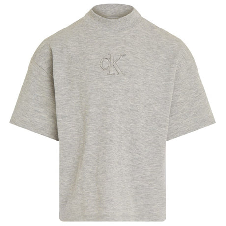 Calvin Klein Light Grey Heather Stitch MonAndram Tee Ss