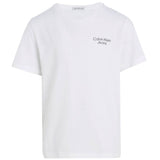 Calvin Klein Bright White Ckj Stack LAndo Tee Ss