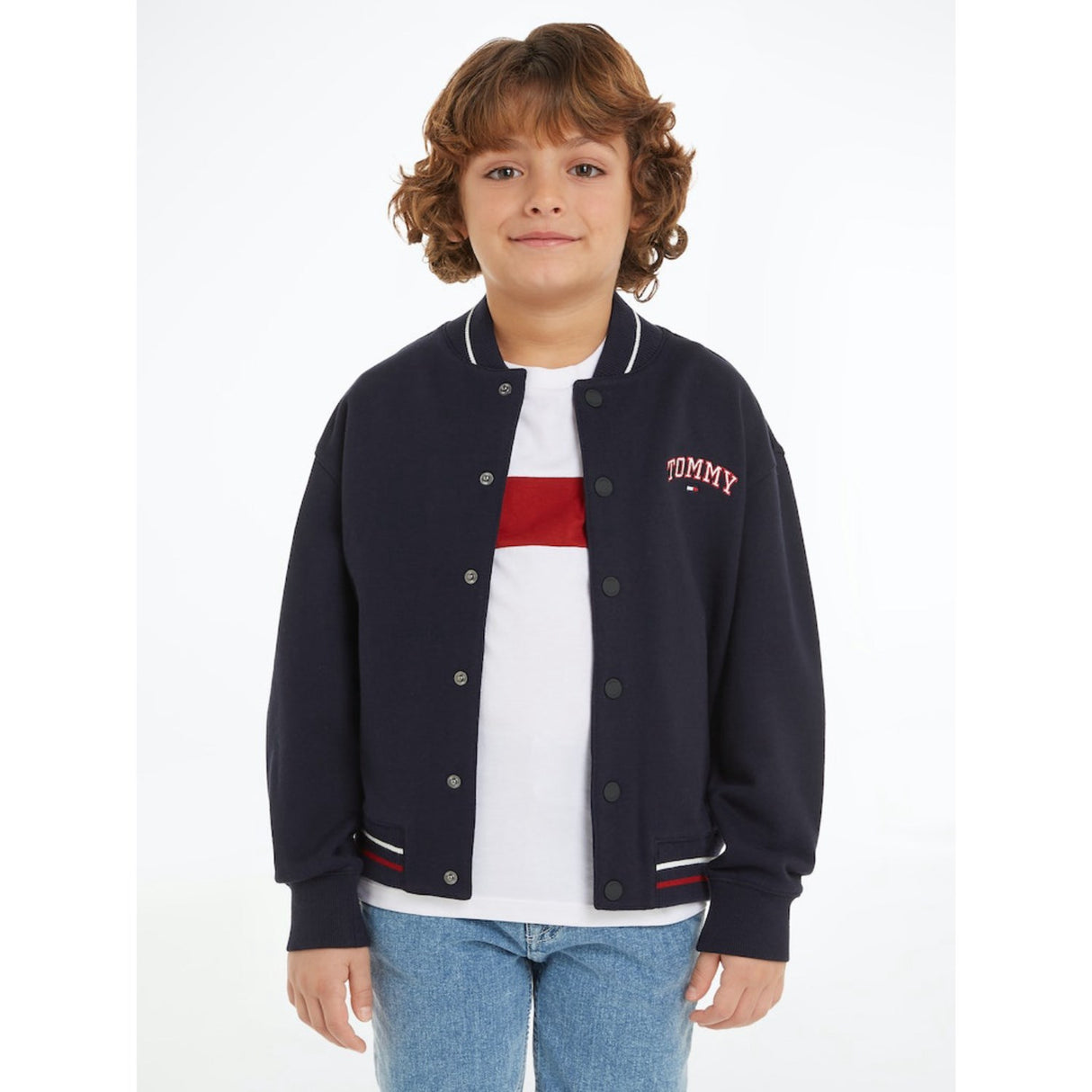 Tommy Hilfiger Desert Sky U Varsity Embroidery Bomber Jacket